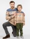 Свитеры с хаски для папы и сына - фото1