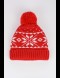 Женская шапка со скандинавскими снежинками - фото5