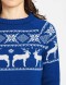 Женский свитер с оленями в ряд - фото5