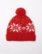 Детская шапка со снежинками - фото3