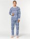 Мужская пижама со снежинками - фото3