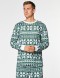 Мужская пижама со снежинками - фото2