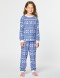 Пижама со снежинками для девочки - фото3