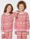 Детские парные пижамы со снежинками - фото4