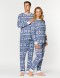 Мужская и женская пижамы со снежинками - фото4