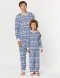 Пижамы со снежинками для папы и сына - фото3