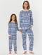 Пижамы со снежинками для мамы и дочки - фото2