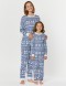 Пижамы со снежинками для мамы и дочки - фото4