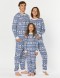 Пижамы со снежинками для папы, мамы и ребёнка - фото2