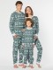 Пижамы со снежинками для папы, мамы и ребёнка - фото1