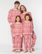 Пижамы со снежинками для папы, мамы и двух детей - фото1