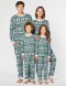 Пижамы со снежинками для папы, мамы и двух детей - фото1