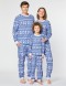Пижамы со снежинками для папы, мамы и двух детей - фото2