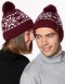 Мужская и женская шапки со снежинками - фото3
