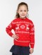 Детский свитер с оленями Классика - фото2