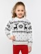 Детский свитер с оленями Классика - фото1