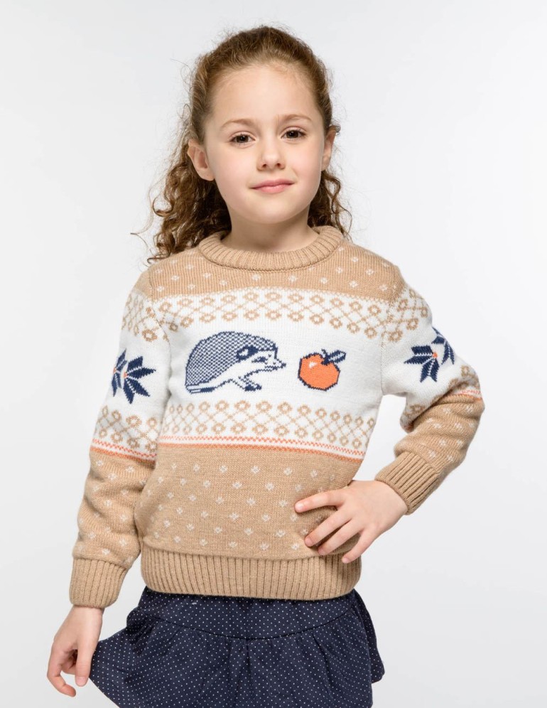 Детский свитер с ежом - фото1