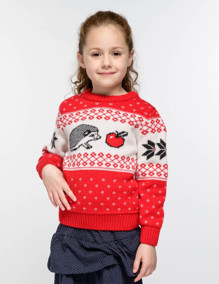 Детский свитер с ежом - фото2