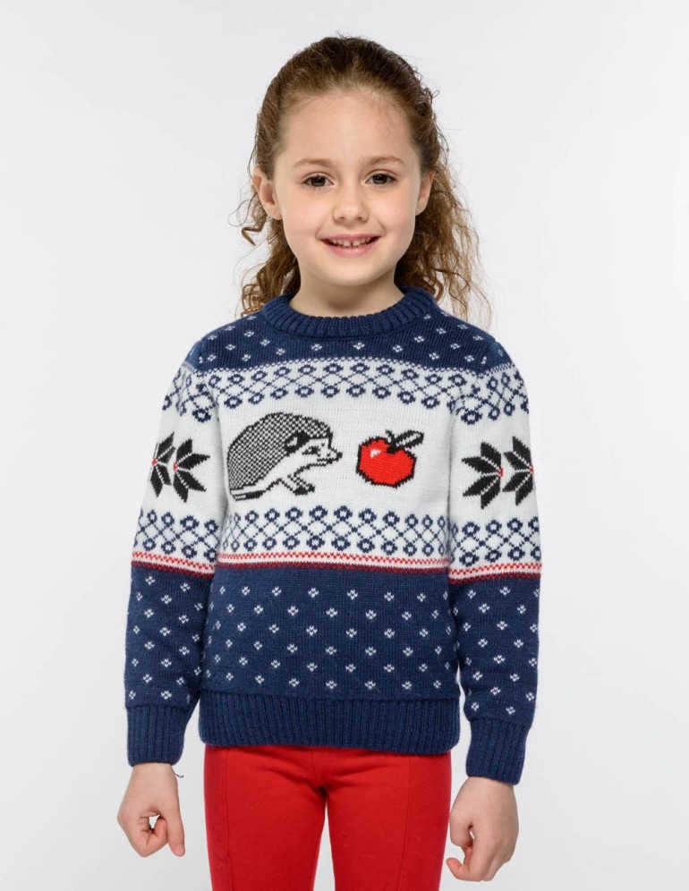 Детский свитер с ежом - фото2