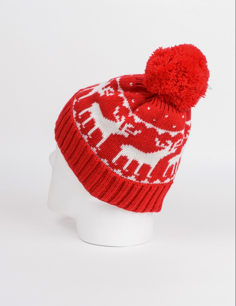 Мужская шапка с оленями - фото4