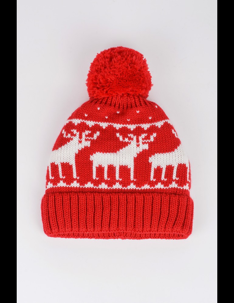 Мужская шапка с оленями - фото5