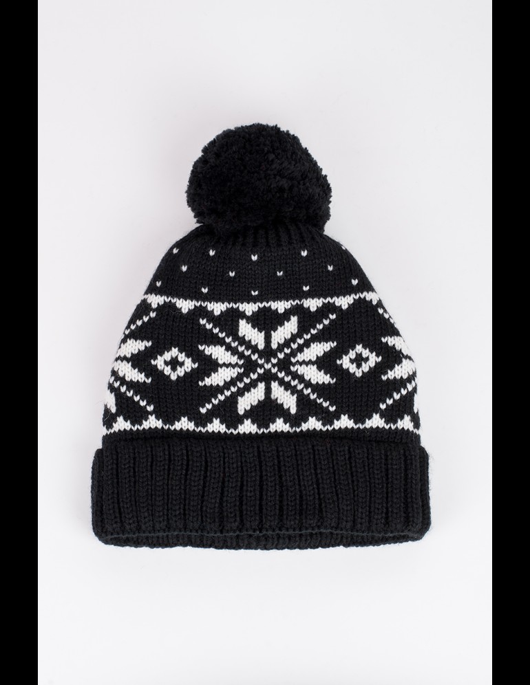 Мужская шапка со скандинавскими снежинками - фото5