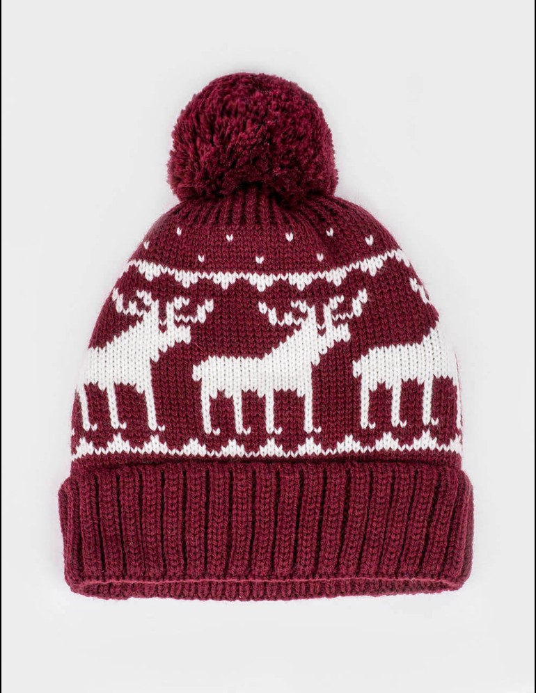 Мужская шапка с оленями - фото5