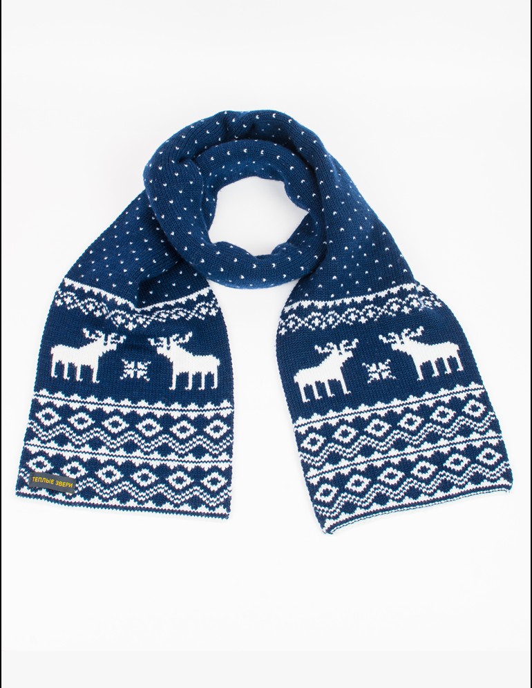 Женский шарф с оленями - фото4