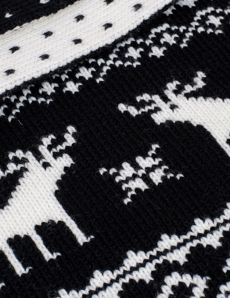 Женский шарф с оленями - фото5