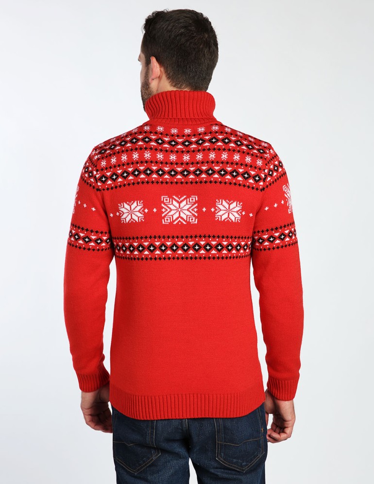 Мужской свитер с лосями - фото3