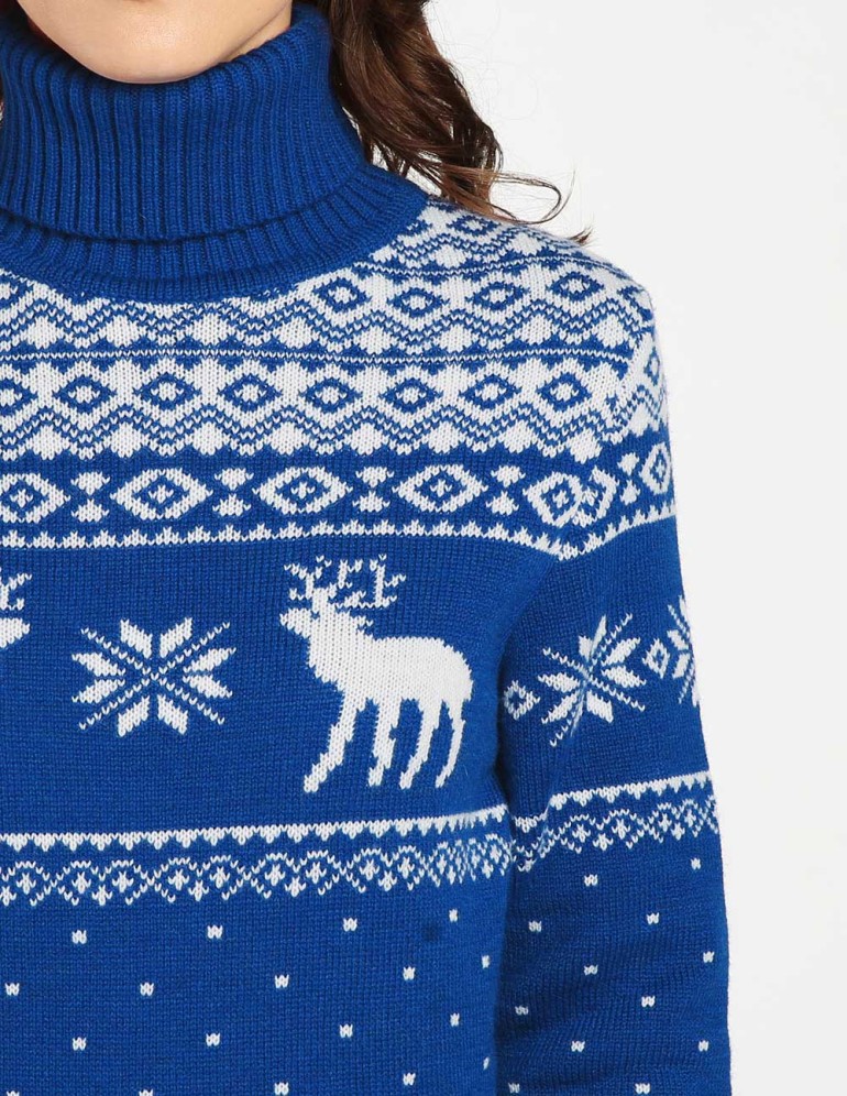 Женский свитер с оленями - фото5