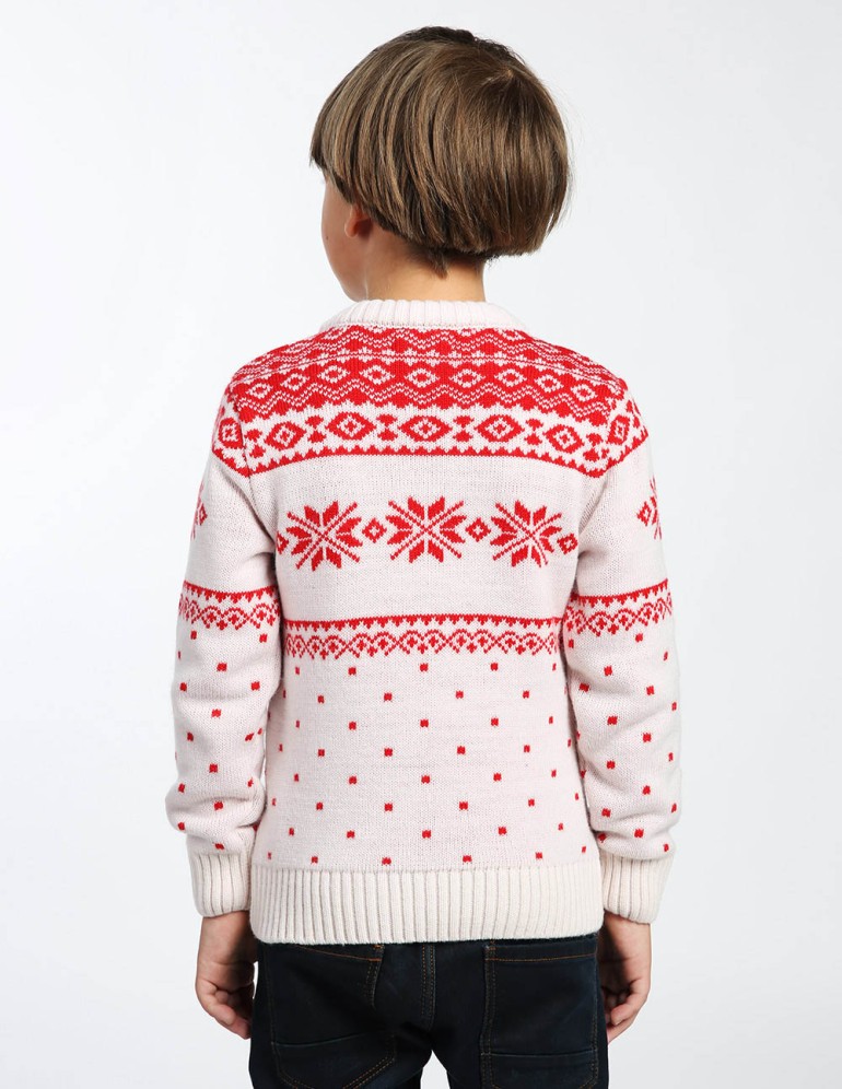 Детский свитер с оленями - фото3