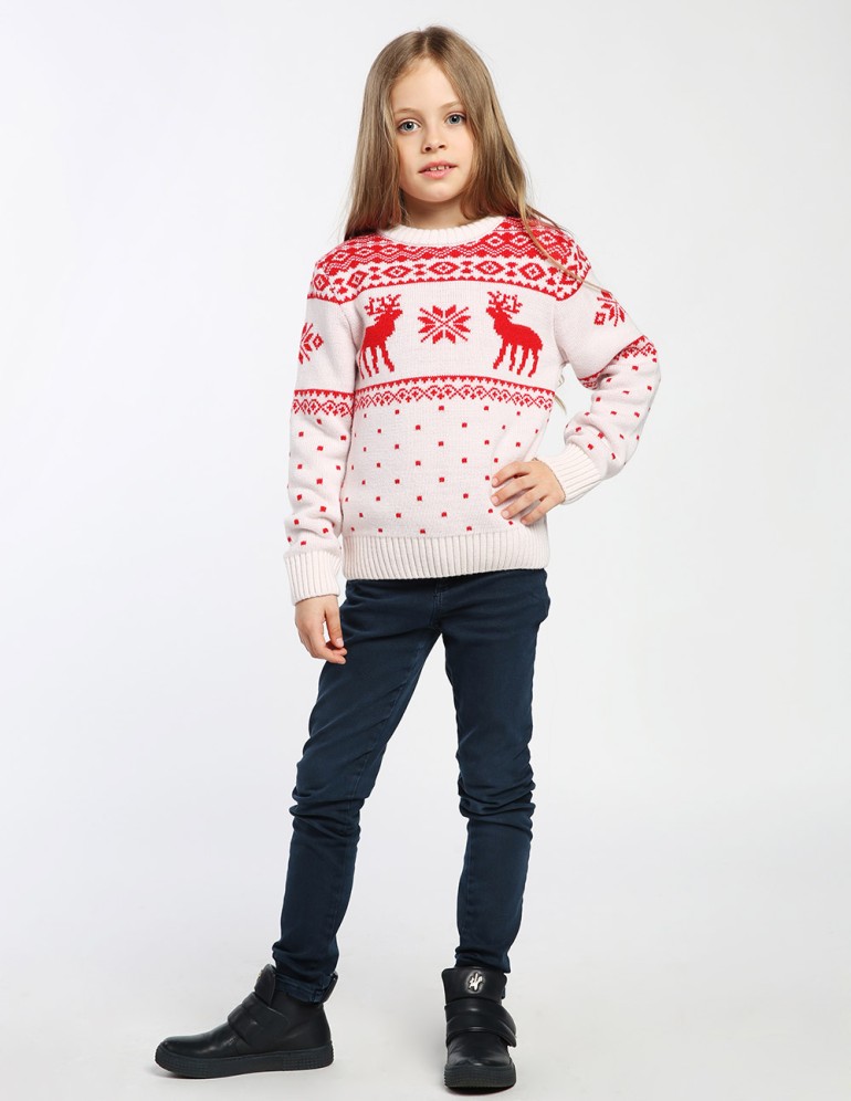 Детский свитер с оленями - фото4