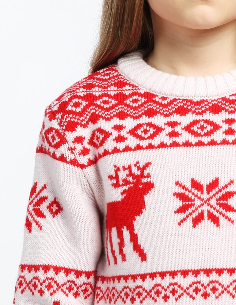 Детский свитер с оленями - фото5