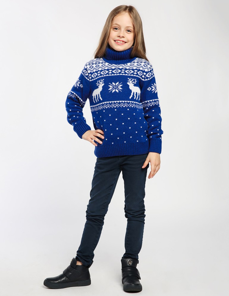 Детский свитер с оленями - фото4