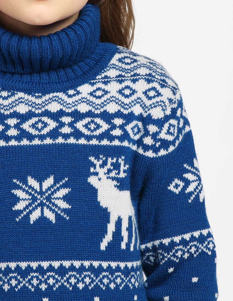 Детский свитер с оленями - фото5