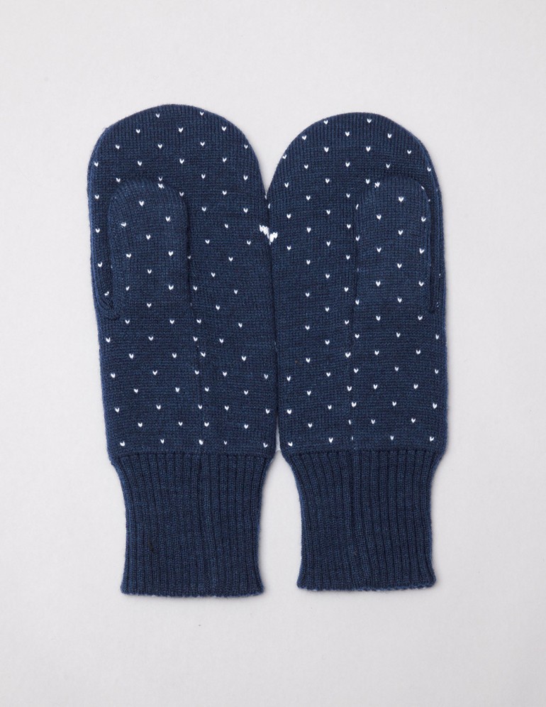 Мужские варежки со снежинкой - фото4