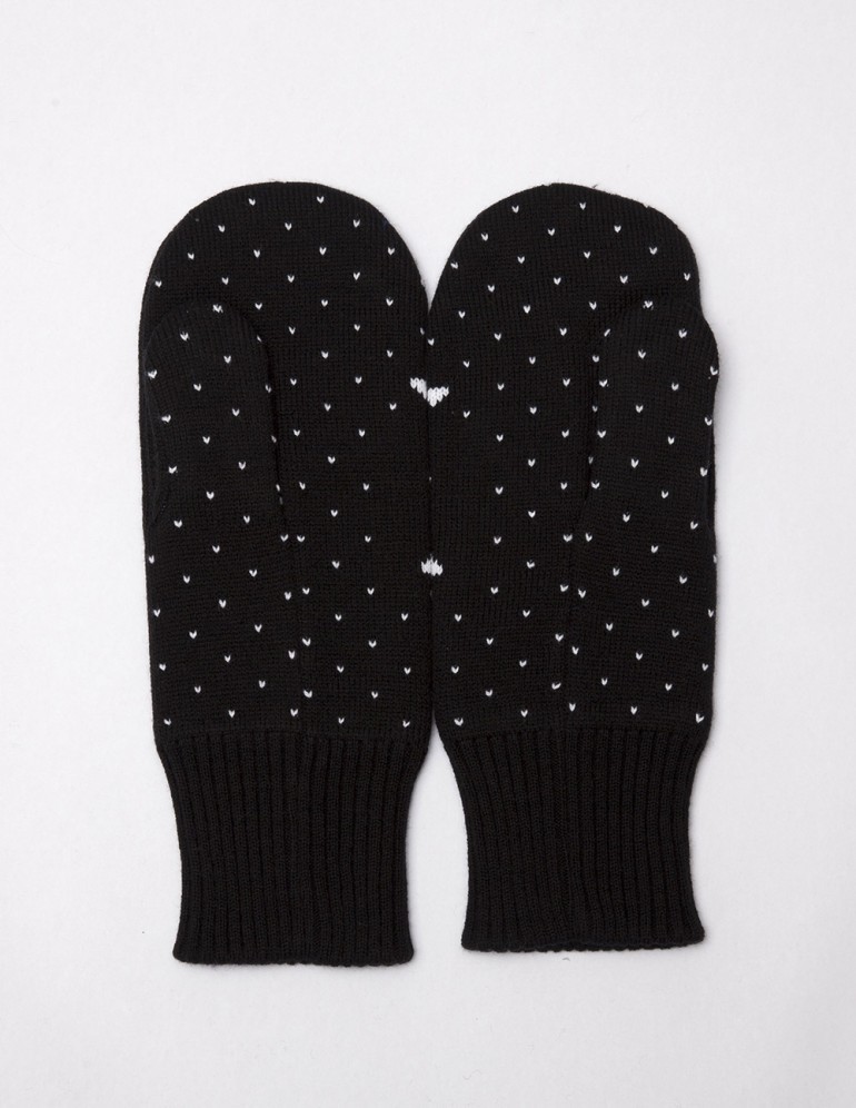 Мужские варежки со снежинкой - фото4