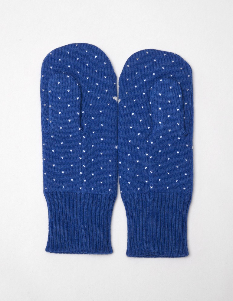 Мужские варежки со снежинкой - фото4