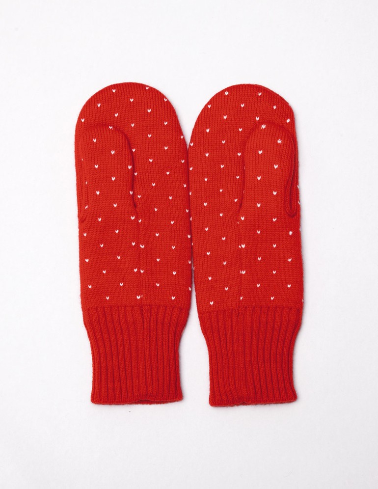 Женские варежки с оленями - фото4