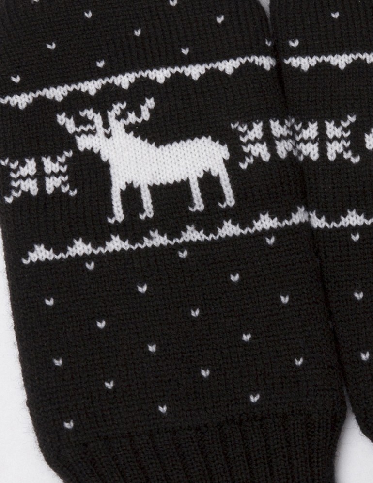 Женские варежки с оленями - фото5