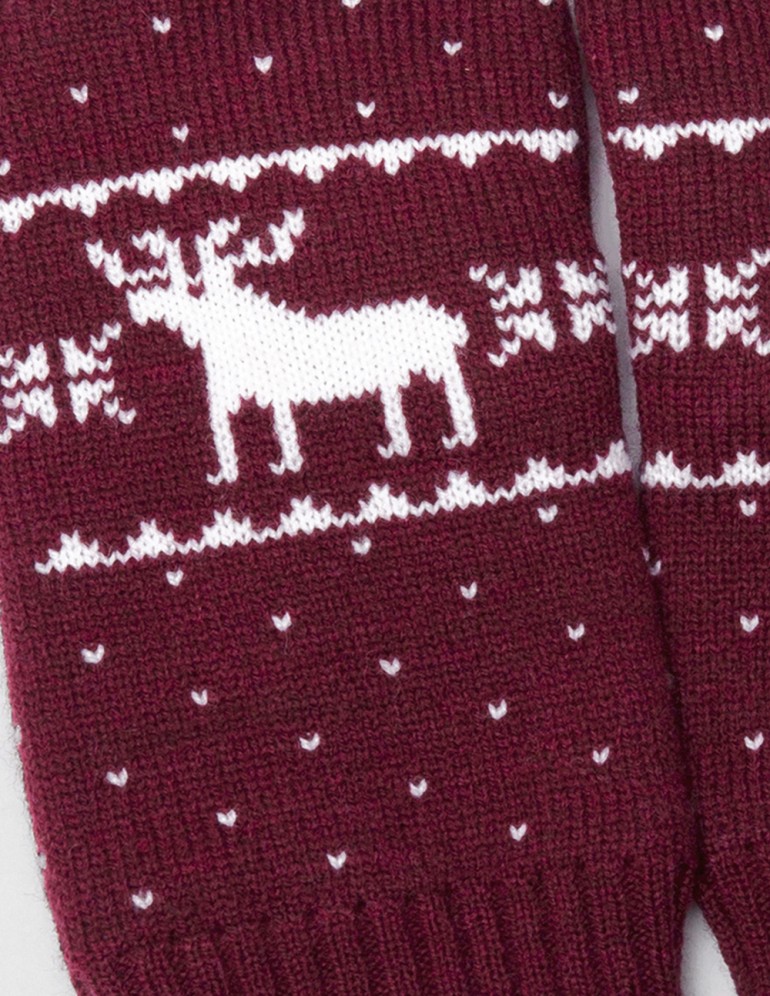 Женские варежки с оленями - фото5