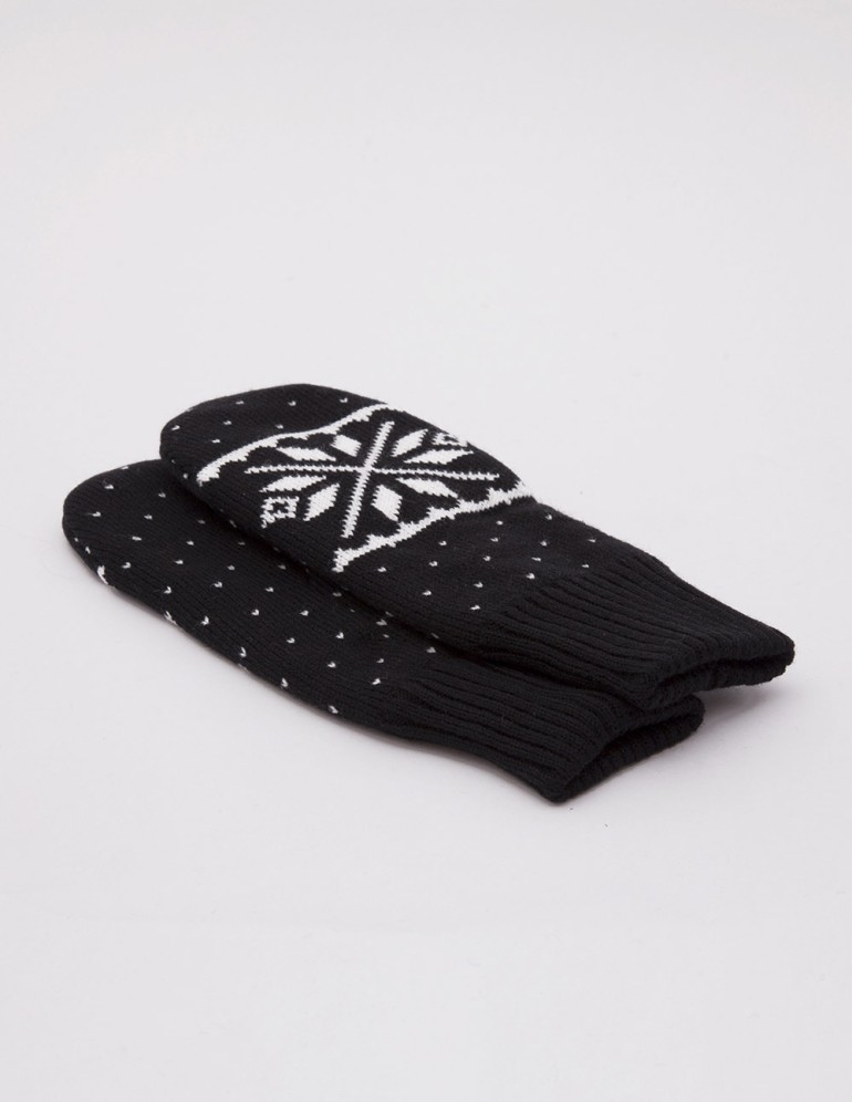 Женские варежки со снежинкой - фото2