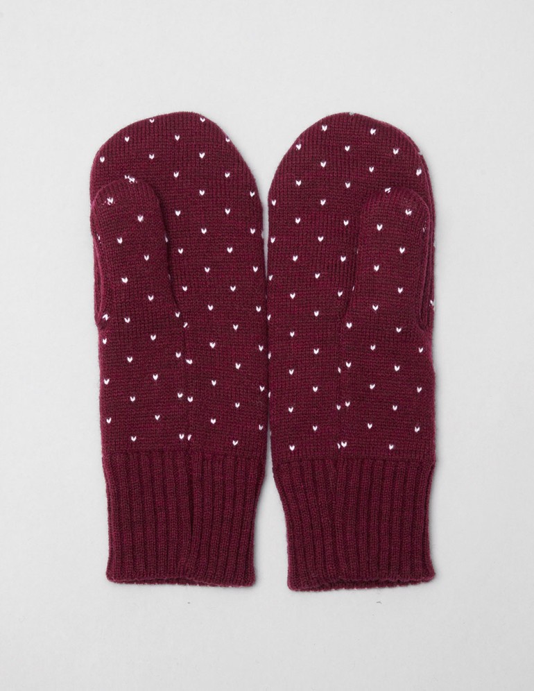 Женские варежки со снежинкой - фото4