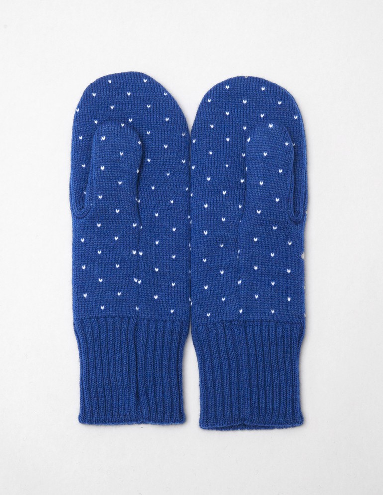 Женские варежки со снежинкой - фото4