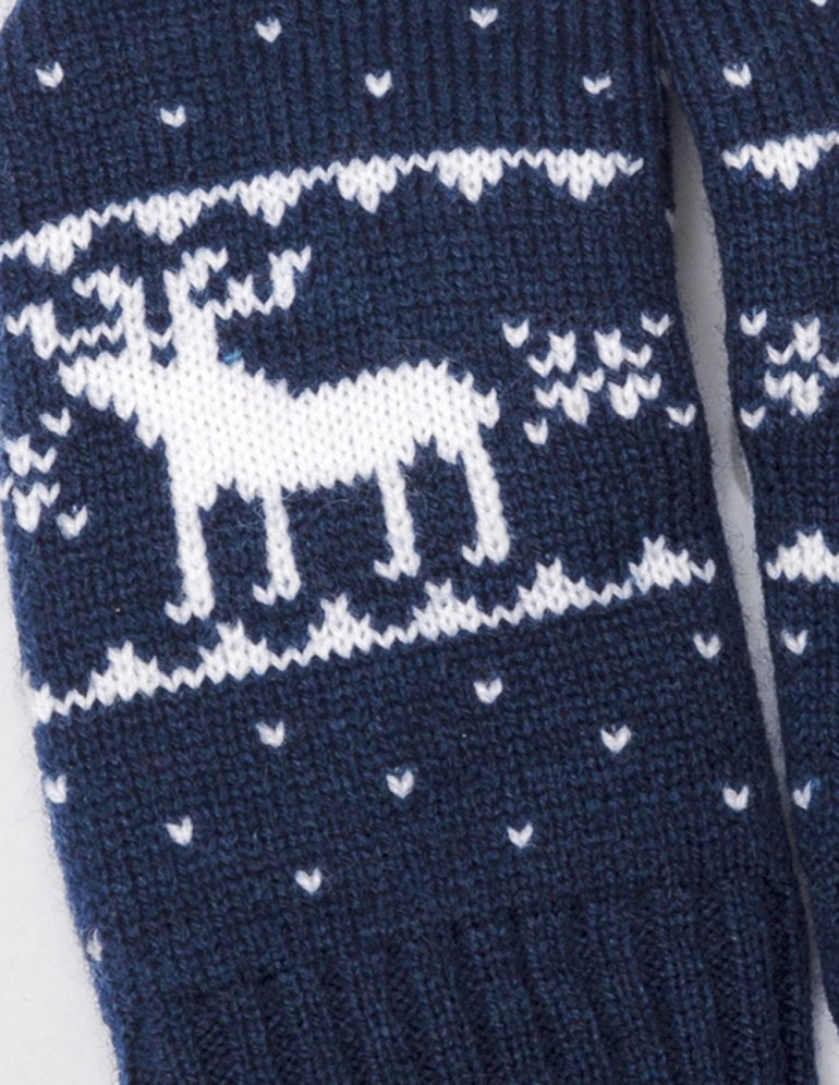 Детские варежки с оленями - фото5