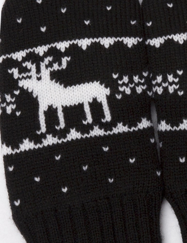 Детские варежки с оленями - фото5