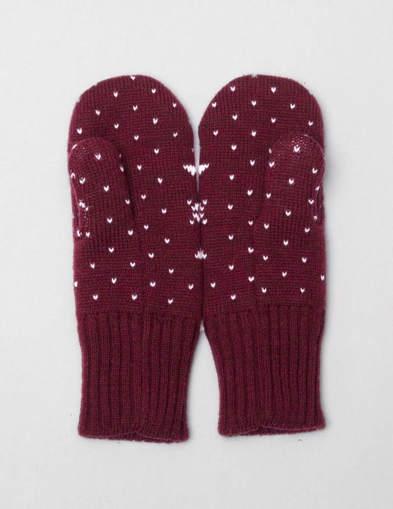 Детские варежки с оленями - фото4