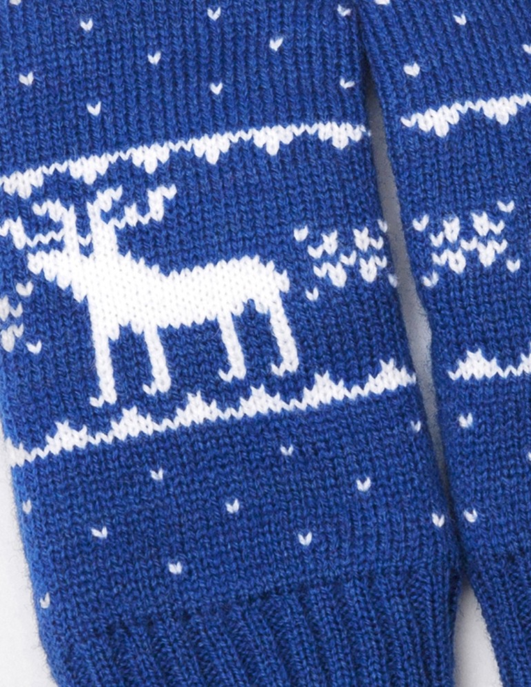 Детские варежки с оленями - фото5