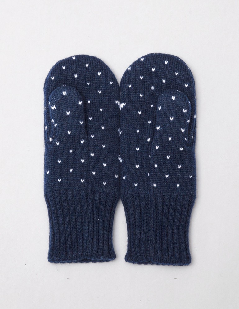 Детские варежки со снежинкой - фото4